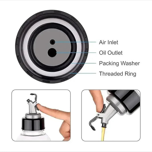 Oil Dispenser Bottle 1000ml – Vinegar and Oil Pourer Bottle - MyChoice