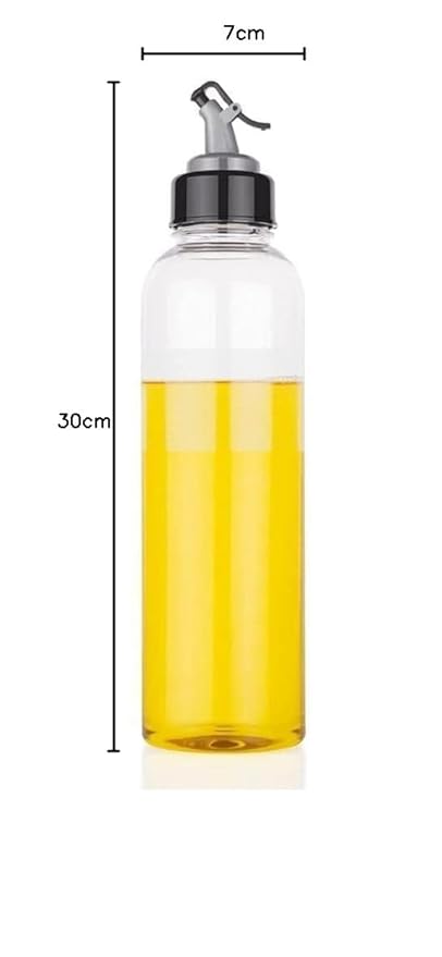 Combo of Oil Dispenser Bottle 1000ml + Oil Sprayer Glass Bottle 100ml