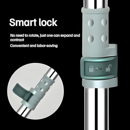 Magic Wiper Elite Series – Telescopic 40″ Handle, Floor & Glass Cleaning in One Wipe by Mychoice