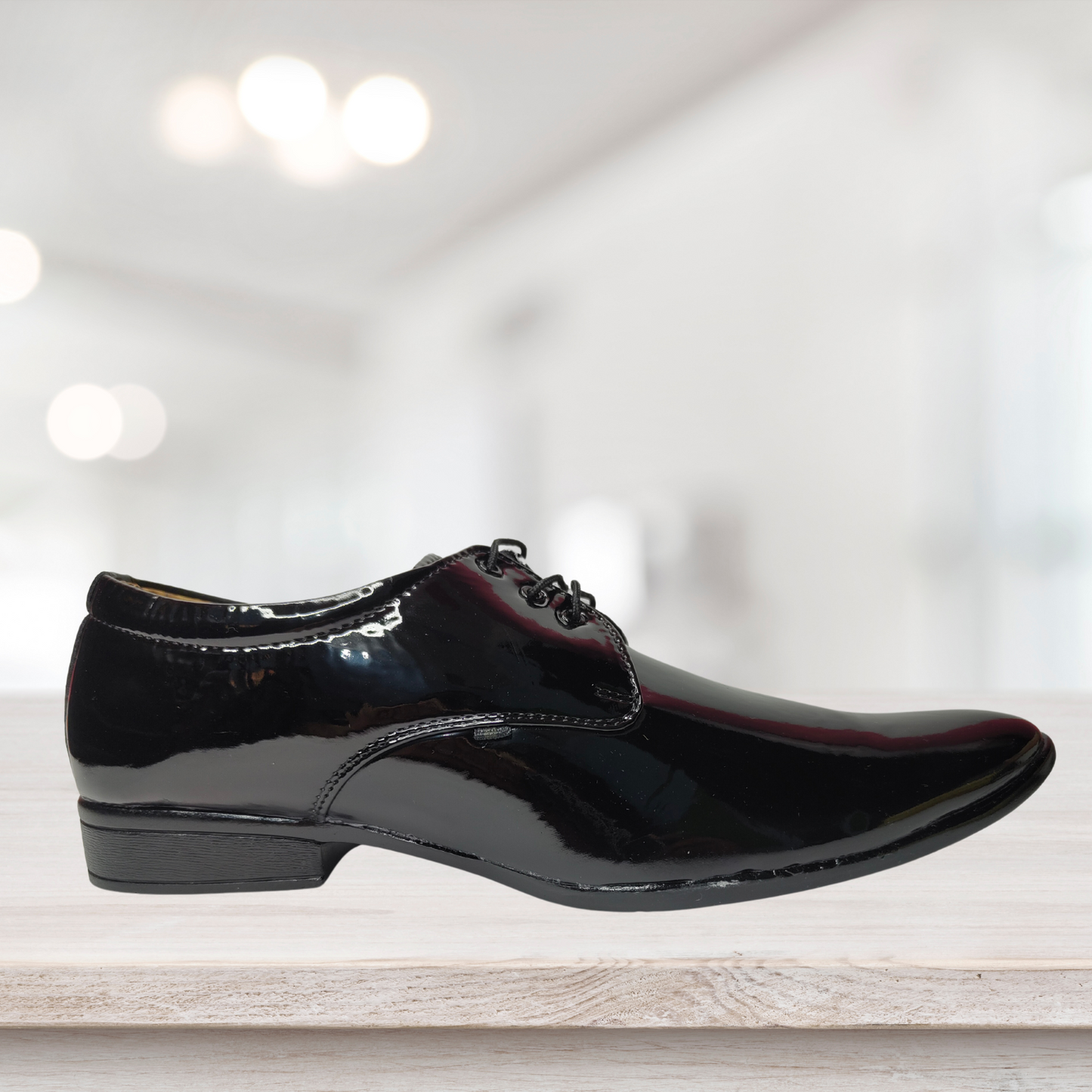 Men's Classic Black Formal Shoes for Parties