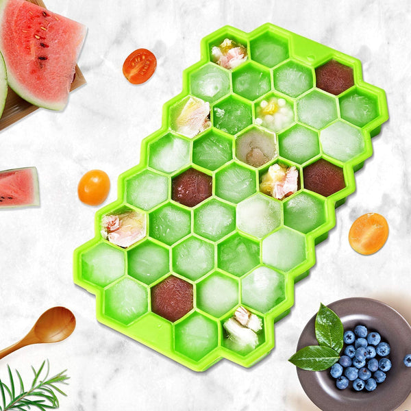 Food-Grade Silicone Ice Cube Tray- Pack of 5