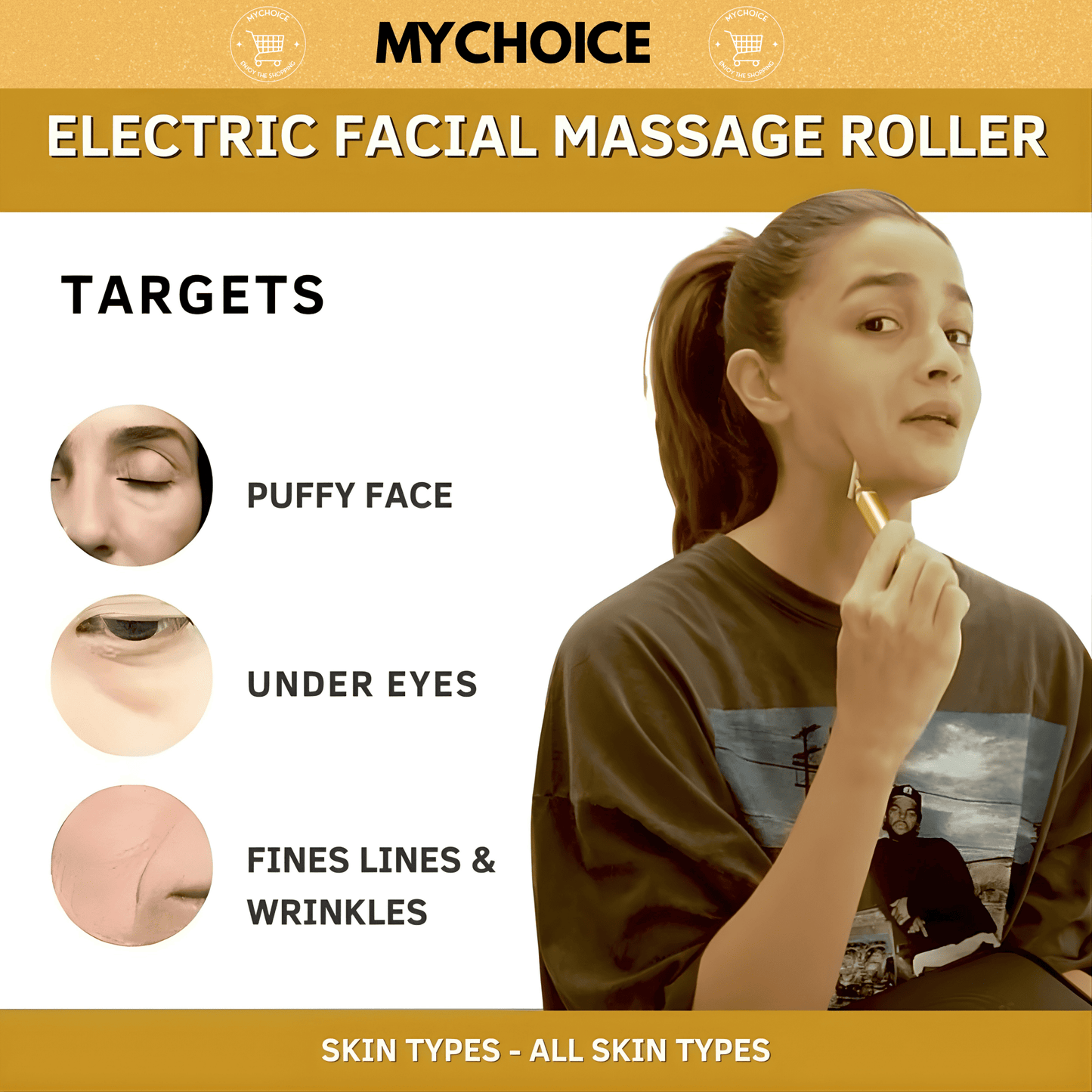 MyChoice FaceLift Pulse Bar – Electric Facial Sculpting Massager