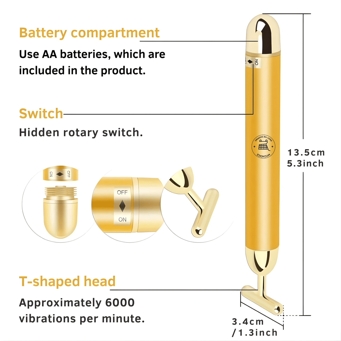 MyChoice FaceLift Pulse Bar – Electric Facial Sculpting Massager