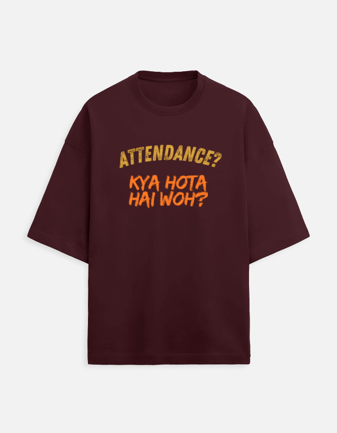 Unisex Attendance Printed T-Shirts