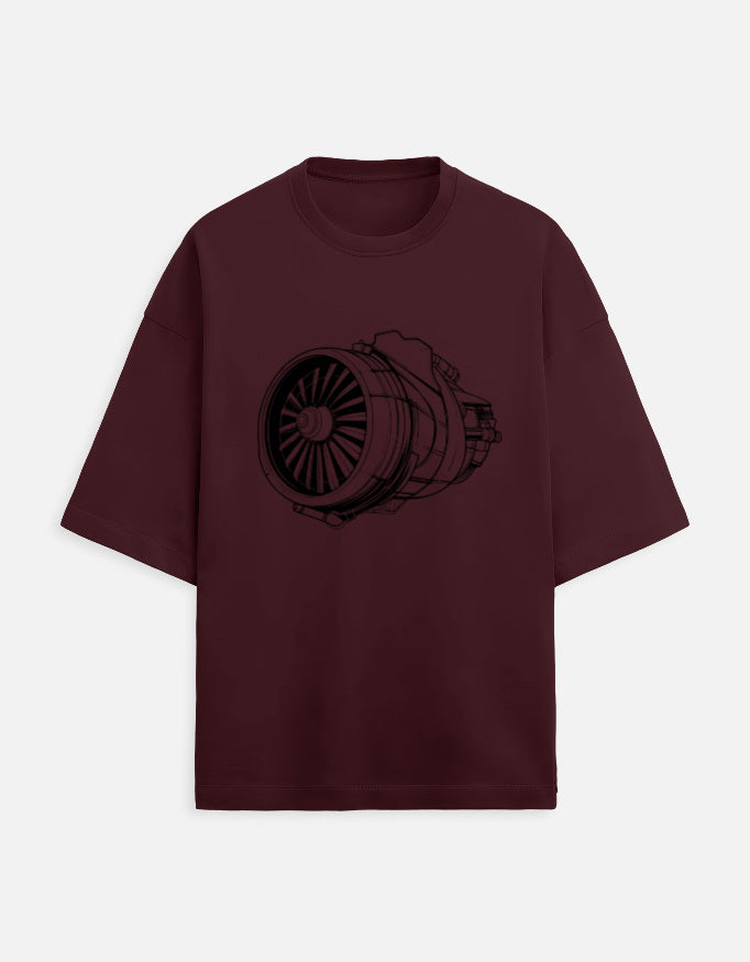 Unisex Turbine Printed T-Shirts