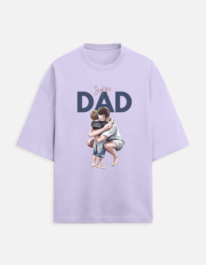 Unisex Super Dad Printed T-Shirt