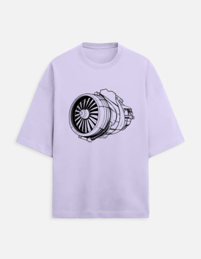 Unisex Turbine Printed T-Shirts