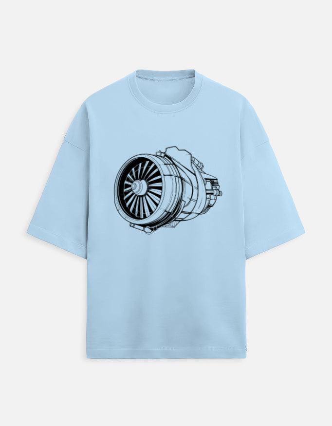 Unisex Turbine Printed T-Shirts