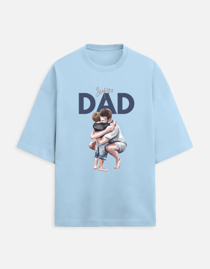Unisex Super Dad Printed T-Shirt