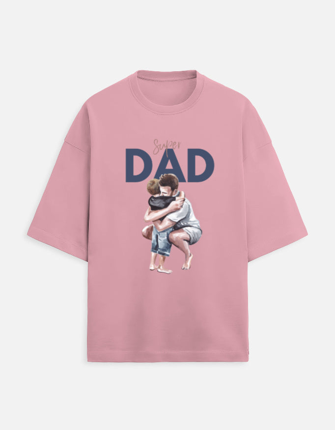 Unisex Super Dad Printed T-Shirt