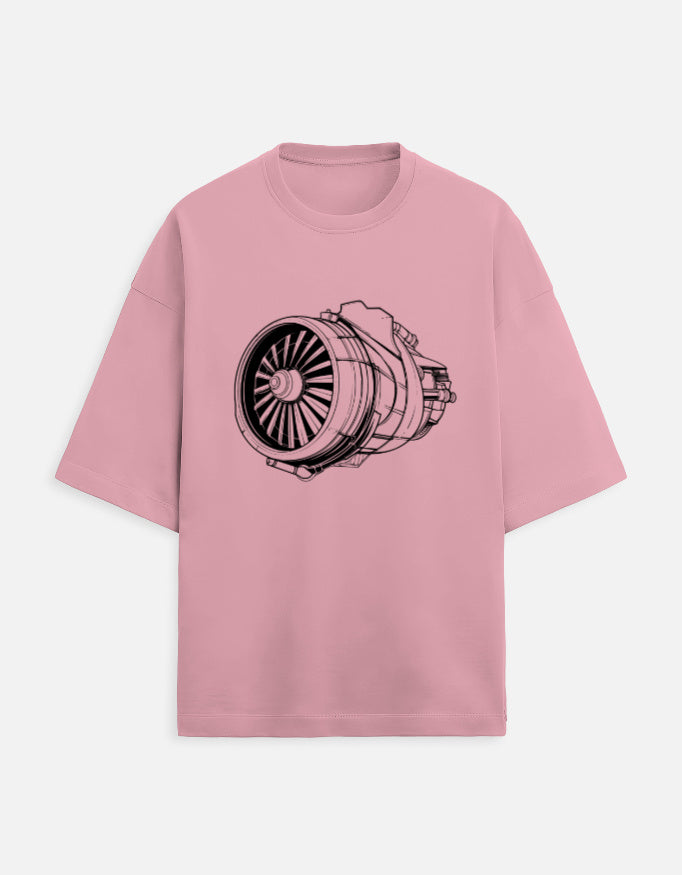 Unisex Turbine Printed T-Shirts