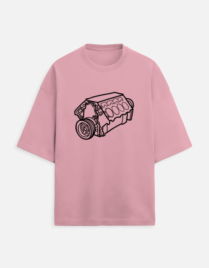 Unisex Engine Printed T-Shirts