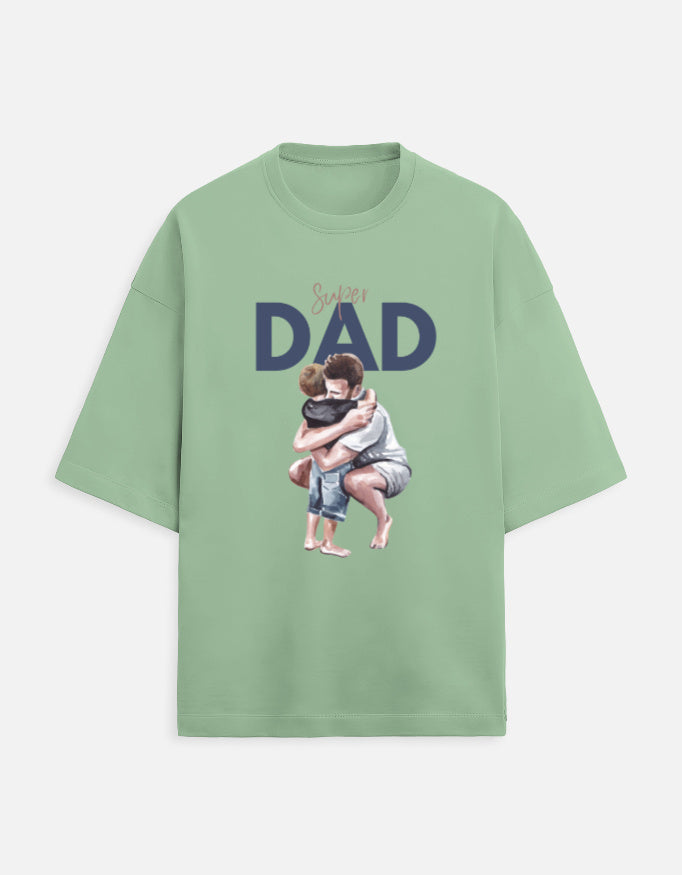 Unisex Super Dad Printed T-Shirt