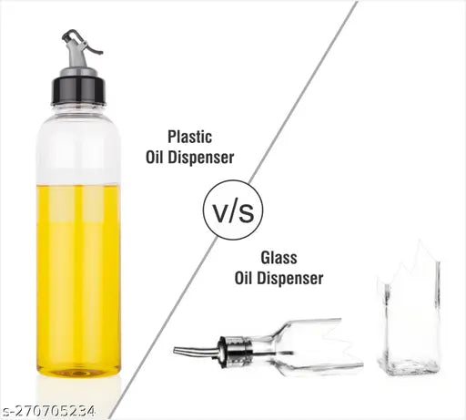 Combo of Oil Dispenser Bottle 1000ml + Oil Sprayer Glass Bottle 100ml